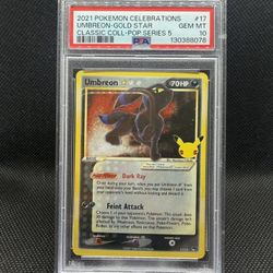 Celebration Gold Star Umbreon Psa 10 (Pokemon Cards) 