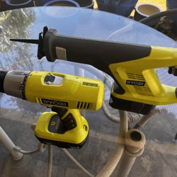 Ryobi 18v Drill/ Screwdriver $45