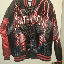 **Vintage Death Row Records Varsity Jacket - Size Large**
