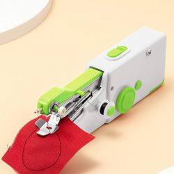 Handheld Sewing Machine,Mini Portable Handle Sewing Machine with Sewing Kit, Quick Stitch Tool for Fabric Clothing Kids Cloth Pet Clothes

