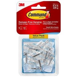 Command Clear Small Wire Hooks, 9.0 EA ( Quantity 3 - Unopened)