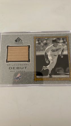 SP Legendary Cuts Steve Sax Debut Bat Card