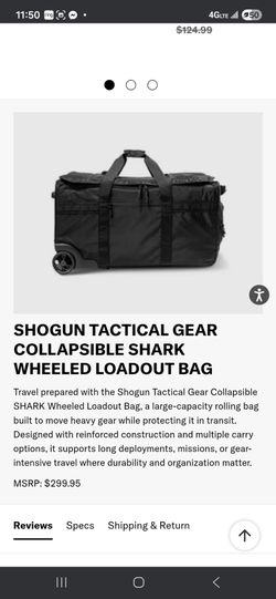 Shogun Tactical Gear Collapsible SHARK Wheeled Loadout Bag
