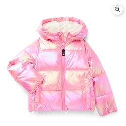 New pink girls puffer jacket size 6 6x