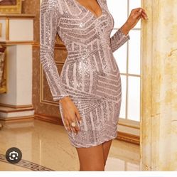 V Neck Bodycon Party Dress