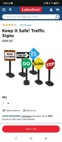 Traffic Signs By Lakeshore New In Box $,40 Firm
