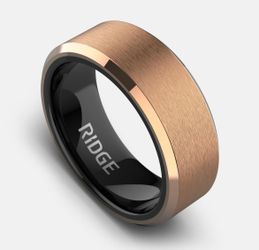 Ridge Tungsten Ring