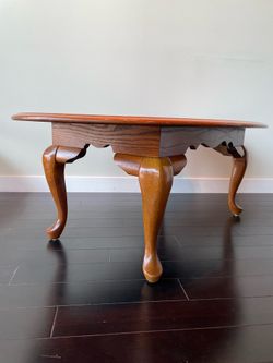 Broyhill Solid Oak Oval Coffee Table