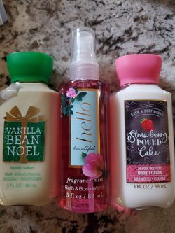 Three new B & B travel size