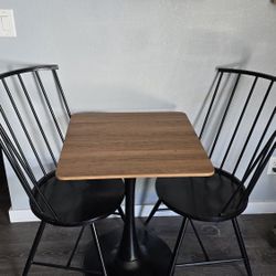 Kitchen table with two chairs