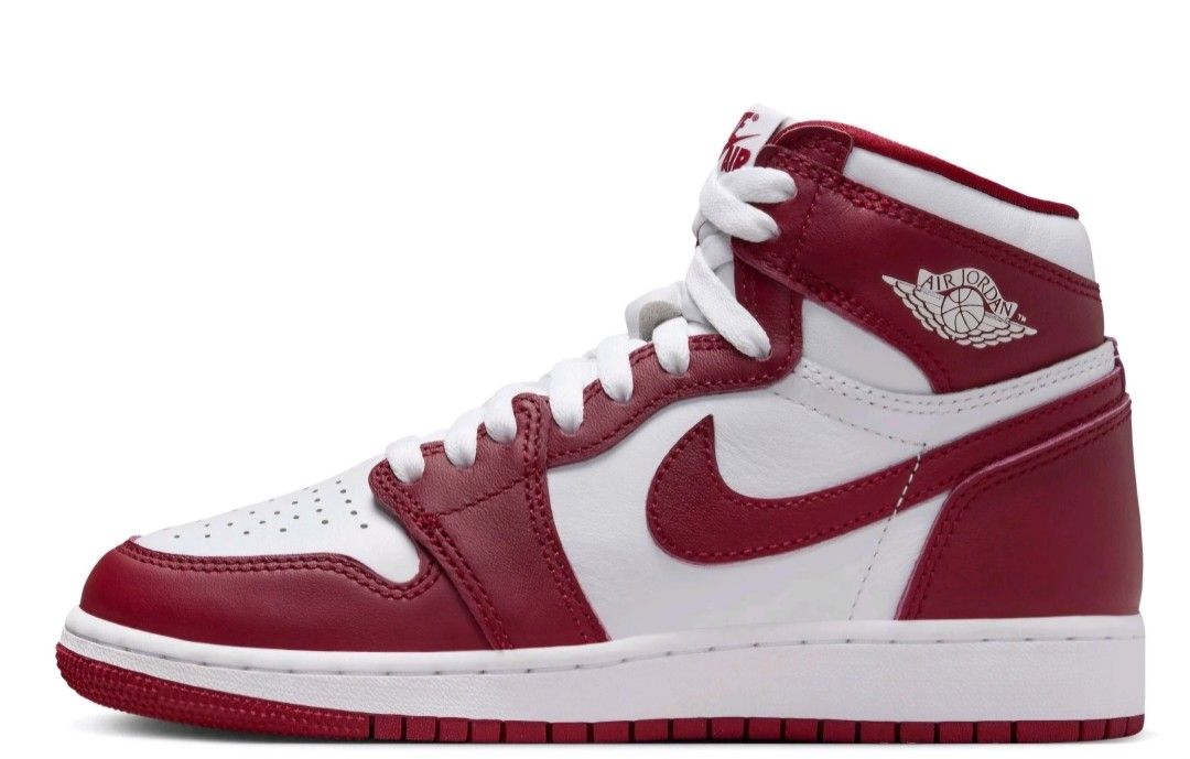 Air Jordan 1 Retro High OG Artisanal Red GS Size 6.5Y White FD1437-160