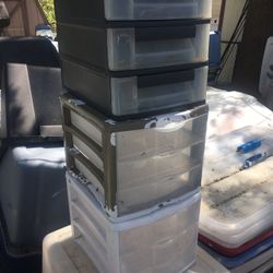 Three Sets Of. Of Arts And Crafts Three Drawer Storage Only $20 For All Firm