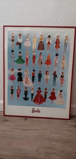 Barbie vintage frame poster 1963
