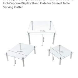 Glass Cake Stands For Display 