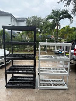 Keter plastic shelves