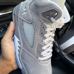 Jordan 5 Retro Wolf Grey sz12