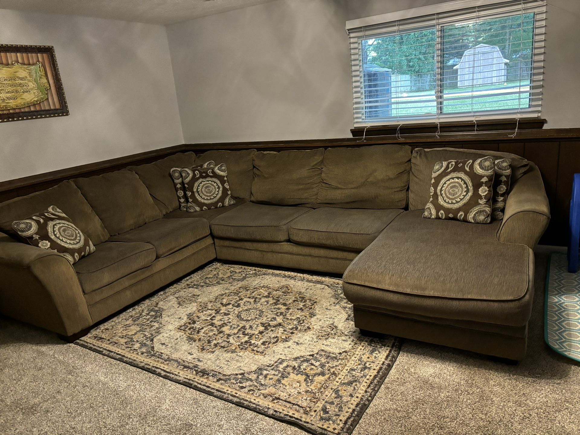 Brown Sectional