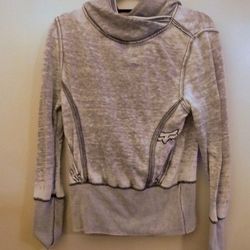 Fox Racing VINTAGE Small Grey Pullover Long Sleeves with hood and hidden pockets