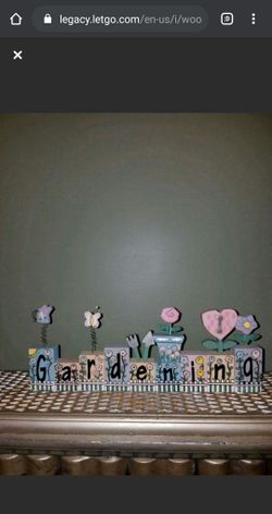 Wooden Gardening Blocks Decoration