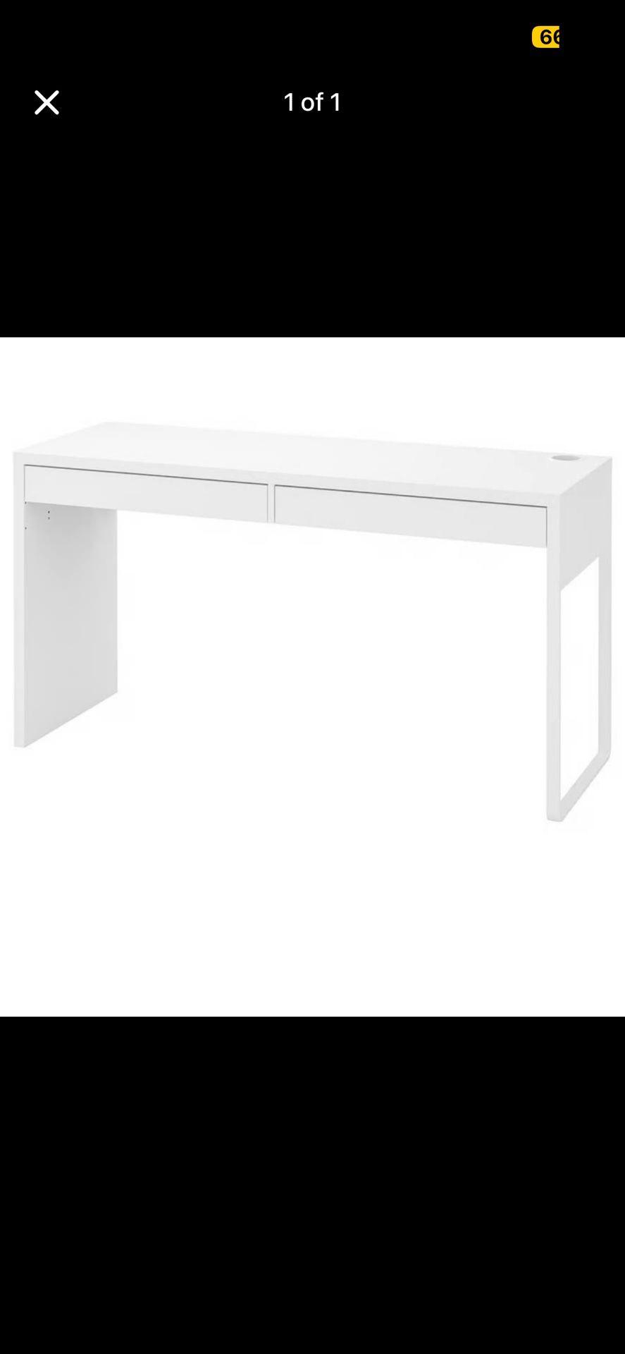 MOVING SALE!! Ikea desk in very good condition. dimensions are 55 7/8 x 19 5. bought for $100