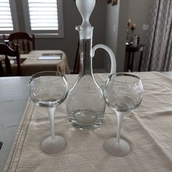 Crystal Wine Decanter Set