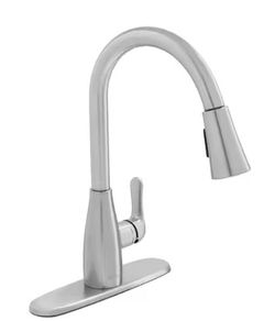 Glacier Bay McKenna Single-Handle Pull Down Sprayer Kitchen Faucet in Stainless Steel