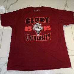 Chief Keef Glo Gang Glory University Red Tshirt Short Sleeve Shirt Size Xlarge