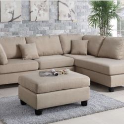 Sectional Sofa + Ottoman
