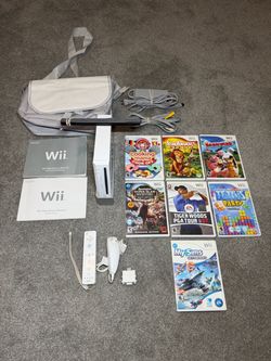 Nintendo wii bundle with games