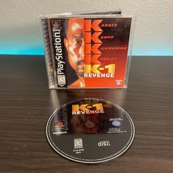 K-1 Revenge PS1 (Sony PlayStation 1, 1999) Complete -CIB- TESTED-