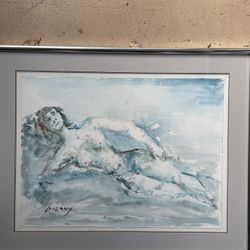 Puerto Rican Artist Epifanio Irizarry Watercolor Painting 