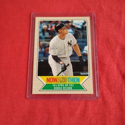 Aaron Judge Baseball Card Now And Then 2017 Topps Heritage #NT-10