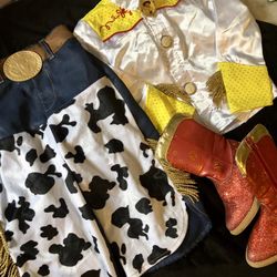 Toy Storyβs Jessie outfit for little cowgirls! Size 3 costume with matching boots (7/8)