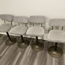 4 Grey Stools 