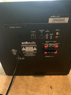 Polk Audio PSW10 10” Powered Subwoofer – Excellent Bass – $130 OBO