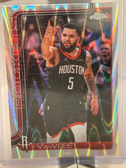 2025-26 Topps Chrome Fred VanVleet RayWave Refractor Houston Rockets