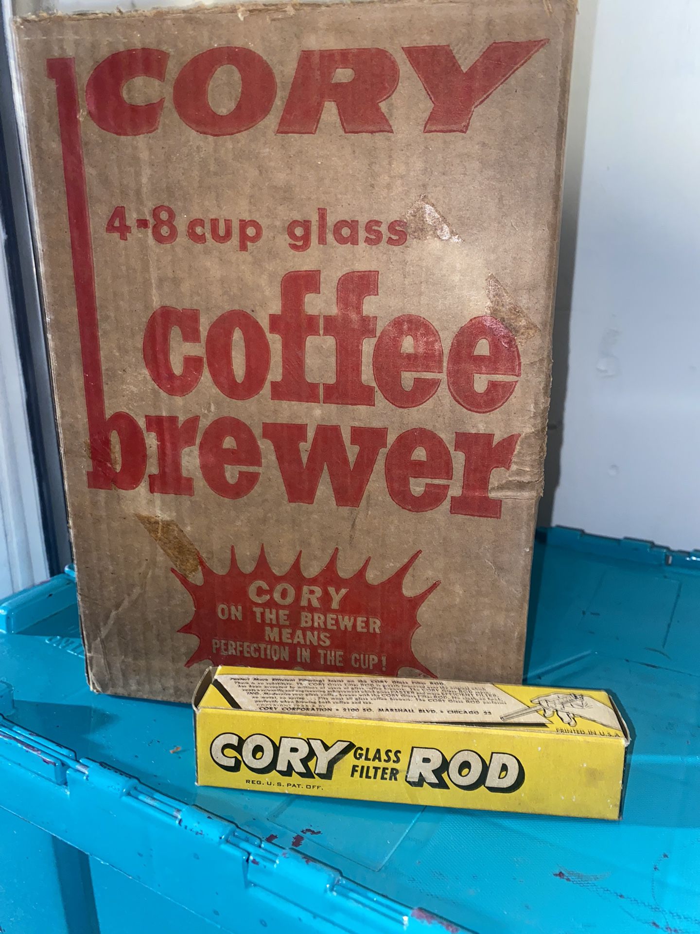 Antique Cory, coffee brewer Original Packaging