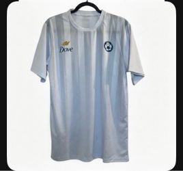 Dove Branded Soccer Jersey Light Blue Striped