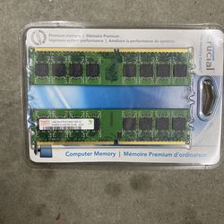 1GB 2Rx8 PC2-5300U Computer Memory X 2