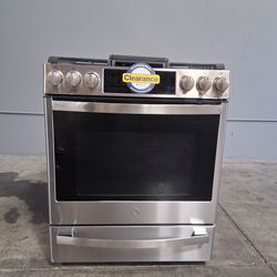 GE Profile 30" 5 Burner Smart Slide-In Gas Range with Convection and Air Fry (PGS930YPFS-D-181P)