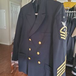 USN CMCS Dress Blue Uniform Jacket 