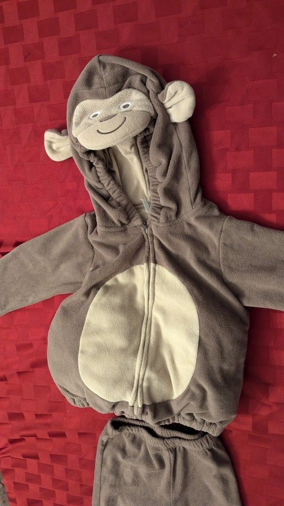 Baby 12 Month Monkey Halloween Costume Cozy Fleece