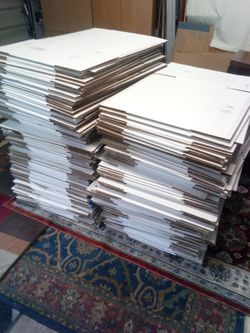 Flat White Cardboard Mailer Boxes Bulk Lot