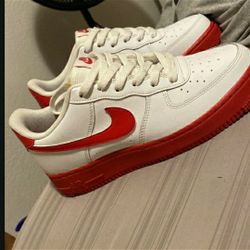 Red & White AIR Force 1's.