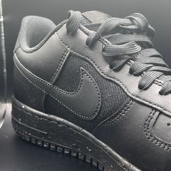 Nike Mens Air Force 1 Crater Triple Black Speckled - Size 10