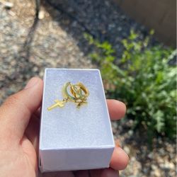 gold plated silver earrings 