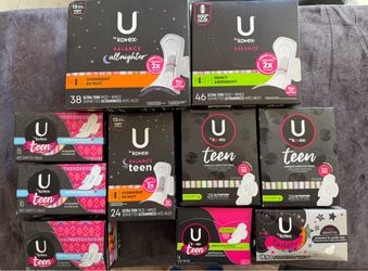 Brand New - 10 Boxes U by Kotex Teen Pads – 226 Pads – New/Sealed – $45