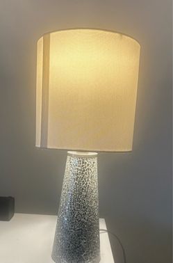 Small Silver & White Lamp