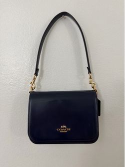 Navy Blue Coach Shoulder Bag