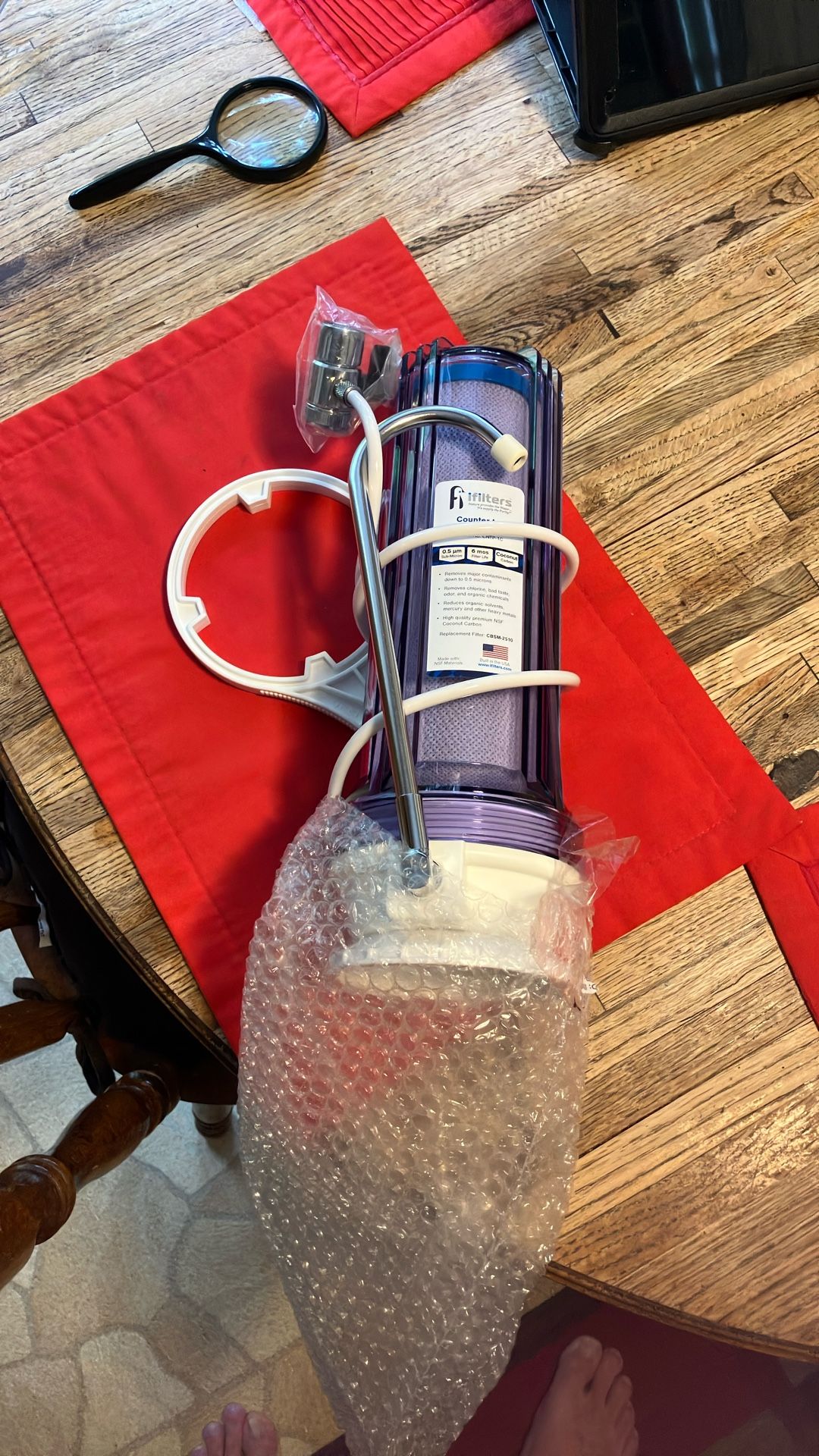 Countertop Ultra Drinking Water Filter For VOCs Chlorine, Clear by iFilters SKU CNTP-1C - Compare @$50
